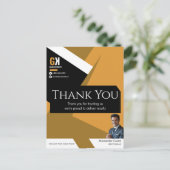 Postale Carte de remerciements de conception de l'immobili (Debout devant)