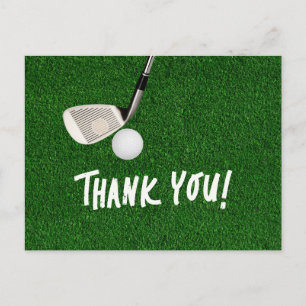 Postale Carte de remerciements de golf