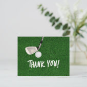 Postale Carte de remerciements de golf (Debout devant)