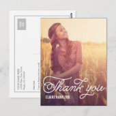 Postale Carte de remerciements de graduation de superposit (Devant / Derrière)