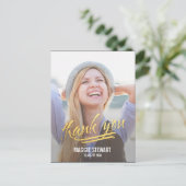 Postale Carte de remerciements de graduation du moment de  (Debout devant)