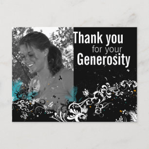 Postale Carte de remerciements de graduation personnalisée