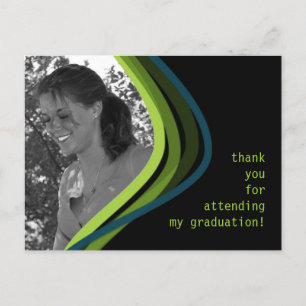Postale Carte de remerciements de graduation photo personn