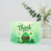 Postale Carte de remerciements de la Saint-Patrick (Debout devant)