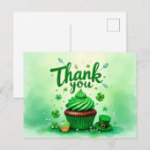 Postale Carte de remerciements de la Saint-Patrick (Devant / Derrière)