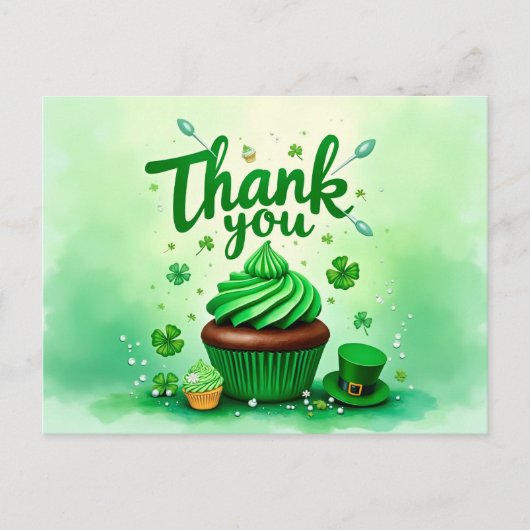 Postale Carte de remerciements de la Saint-Patrick (Devant)