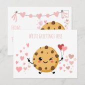 Postale Carte de remerciements de l'enseignant de biscuits (Devant / Derrière)