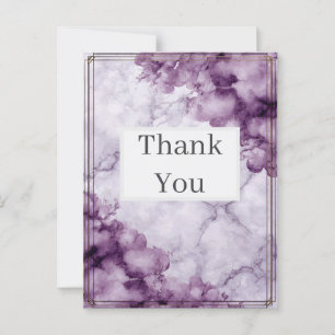 Postale Carte de remerciements de marbre et de bordures po