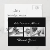 Postale Carte de remerciements de massothérapie (Devant / Derrière)