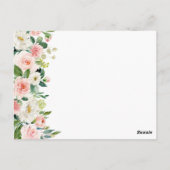 Postale Carte de remerciements de réglage des lieux de fle (Dos)