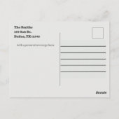 Postale Carte de remerciements de texture de papier de bor (Dos)