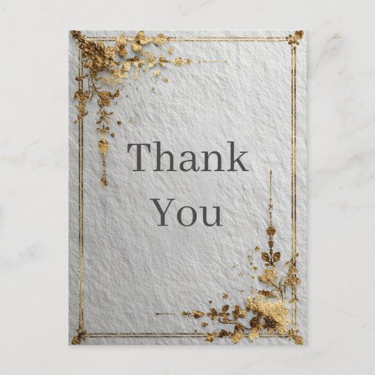 Postale Carte de remerciements de texture de papier de bor (Devant)