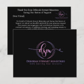 POSTALE CARTE DE REMERCIEMENTS DE VACANCES 2025 #2 (Devant / Derrière)