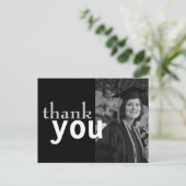 Postale Carte de remerciements d'études moins chères (Debout devant)