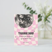 Postale Carte de remerciements Disco Rétro (Debout devant)