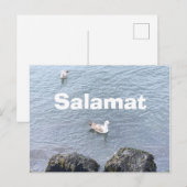 POSTALE CARTE DE REMERCIEMENTS EN FILIPINO (Devant / Derrière)