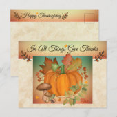 Postale Carte de remerciements en toutes choses (Devant / Derrière)