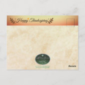 Postale Carte de remerciements en toutes choses (Dos)