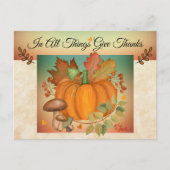 Postale Carte de remerciements en toutes choses (Devant)