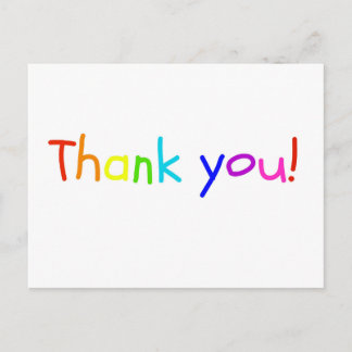 Postale Carte de remerciements enfant
