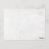 Postale Carte de remerciements floral de tableau de bord r (Dos)