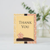 Postale Carte de remerciements Homespun (Debout devant)