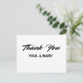 Postale Carte de remerciements mariage (Debout devant)