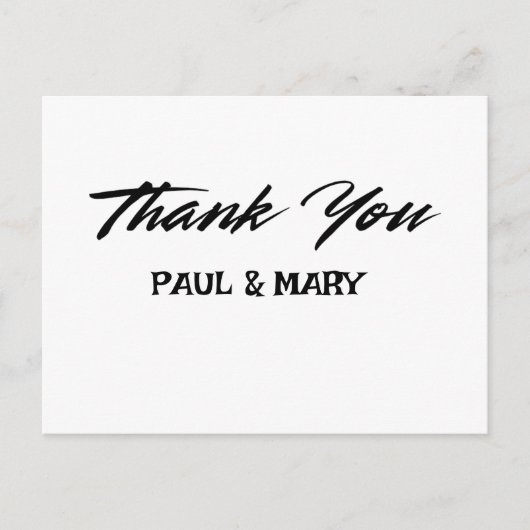 Postale Carte de remerciements mariage (Devant)