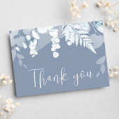 Postale Carte de remerciements Mariage Dusty Blue Boho