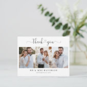 Postale Carte de remerciements Mariage Merci (Debout devant)