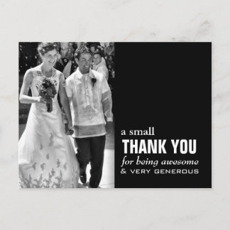Postale Carte de remerciements Mariage pas cher - Photo am