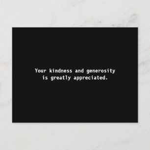 Postale Carte de remerciements mariage simple