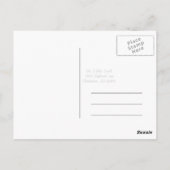 Postale carte de remerciements nuptiale (Dos)