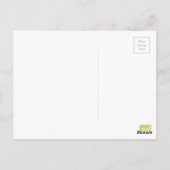 Postale carte de remerciements or aquarelle (Dos)