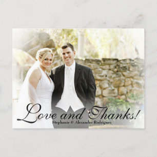 Postale Carte de remerciements photo du filtre de la broch