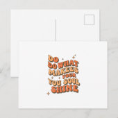 Postale Carte de remerciements pliée - Faites ce qui rend (Devant / Derrière)