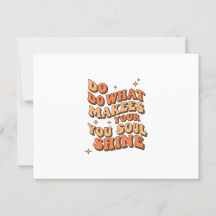 Postale Carte de remerciements pliée - Faites ce qui rend 