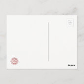 Postale Carte de remerciements pompier (Dos)