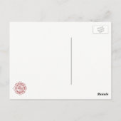 Postale Carte de remerciements pompier (Dos)