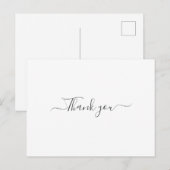 Postale Carte de remerciements simple et minimale (Devant / Derrière)