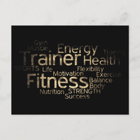 Postale Carte de remise en forme Grunge (Devant)