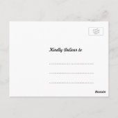Postale Carte de repas de répétition de mariage au pré de (Dos)