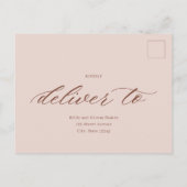 Postale Carte de réponse de RSVP de mariage enfin (Dos)