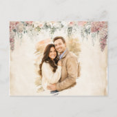 Postale Carte de réponse florale rustique à voix douce (Devant)