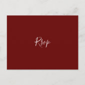 Postale Carte de réponse pour RSVP Rose Fantaisie (Devant)