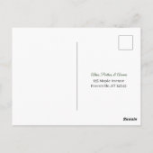 Postale Carte de réponse RSVP à motif de branches vertes (Dos)
