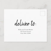 Postale Carte de réponse RSVP couleur modifiable pour les  (Dos)