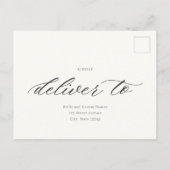 Postale Carte de réponse RSVP de mariage enfin (Dos)