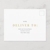 Postale Carte de réponse RSVP de mariage Splendid Union (Dos)