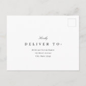 Postale Carte de réponse RSVP Editable couleur Simply Unit (Dos)